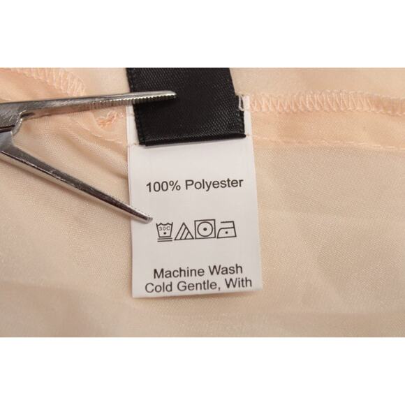 Dazy Retro Midi Prairie Dress Medium Sheer Chiffon Peach Cottagecore Romantic - Picture 9 of 11